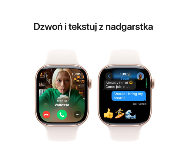 Apple Watch 10 42/Różowe Aluminum/RóżowyPasek Sportowy S/M GPS - 1278087 - zdjęcie 7